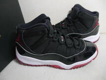 AIR JORDAN 11 RETRO PS エア ジョーダン 11 レトロ BRED PLAYOFF US1Y USED 378039-061_画像4