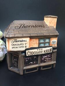 英国ヴィンテージ ◆ チョコレートメイカー ソーントンズ Thorntons 100周年記念 35000点限定生産 貯金箱 マネーボックス