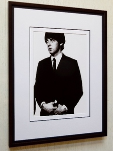 ポールマッカートニー/1965/アートピクチャ-額装/Paul McCartney/Beatles/ビートルズ/インテリア/壁飾り/ミュージシャン