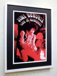 ジミ・ヘンドリックス/モンタレー・ポップ・フェスティバル ポスター 額装/Jimi Hendrix/ジミヘン/Monterey Pop Festival/ビンテージギター