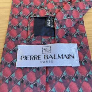 PIERRE BALMAIN（ピエールバルマン） 赤レッドドットネクタイ