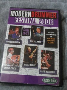 DVD Modern Drummer Festival 2008　モダン・ドラマー・フェスティバル　9月21日2枚組　ビルスチュワート他