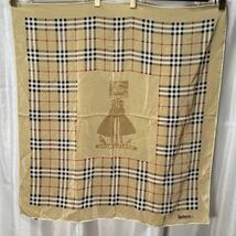 Burberry バーバリー チェック柄 シルクスカーフ_画像1