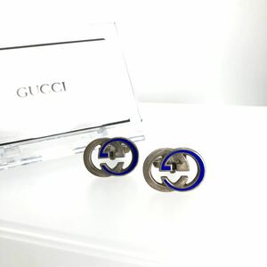  редкий 90s SV925 GUCCI Gucci GG Logo запонки стандартный товар 