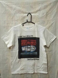 0004 バンドTシャツ シャンク　白　Baitfish　Attitude グラフィティ　AREA095