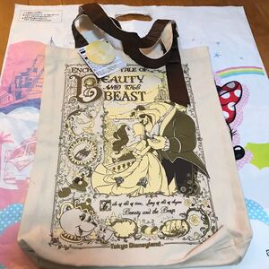 新品タグ付 ディズニー ランド限定 美女と野獣 トートバッグ エコバッグ