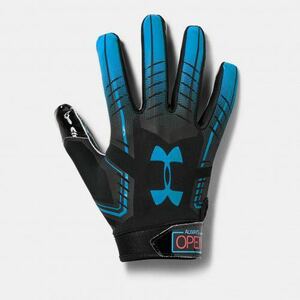  американский футбол Under Armor F6 NOVELTY neon голубой перчатка [ новый товар ]