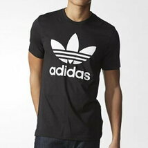 美品 adidas Originals アディダスオリジナルス ビッグトレフォイル 半袖 Tシャツ S 黒_画像5