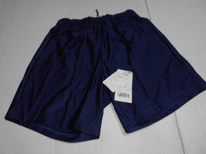 W82(L) темно-синий U-6110 Asics jelenk свет брюки полиэстер 100% короткий хлеб глянец спортивная форма спортивная форма Showa Retro не использовался 