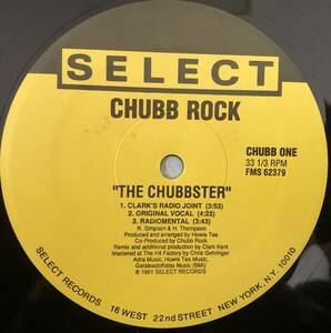 OLD MIDDLE 放出中 / US ORIGINAL / CHUBB ROCK / THE CHUBBSTER / 1991 HIPHOP / 高速RAP