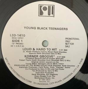 OLD MIDDLE 放出中 / US ORIGIANL PROMO / YOUNG BLACK TEENAGERS / LOUD & HARD TO HIT / KORNER GROOVE / 1991 HIPHOP