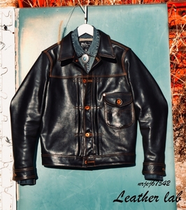 Cowhide 1930 Cowboy 3 сшитый тип Black M Size 1 -й First G Jean Leather Jacket Riders 1,6 мм черный ядро