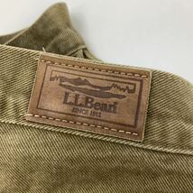 ■エルエルビーン L.L.BEAN L.L.ビーン ブラウン ベージュ 裏地付き コットンパンツ W30-L32 【ライナー付】【股下に色ムラ有り】■Ja1503_画像6