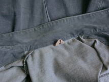 1960sイギリスブルーデニムジップカバーオールワークジャケット ビンテージ ブリティッシュ コットン レアタイプ ステンカラー ブルゾン_画像10