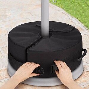 Y1236: outdoors putty .o umbrella base weight bag weather resistant parasol umbrella strong sand sack Home hotel. use 40a stand base 