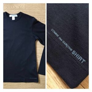 コムデギャルソンシャツロゴ入ロンTshirtジュンヤワタナベcomme des garcons Junya watanabe homme plusオムプリュスblack川久保玲Tシャツ