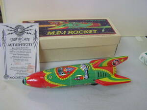  dead stock * GO INTO SPACE M.P.I. ROCKET tin plate made Rocket made in Japan *