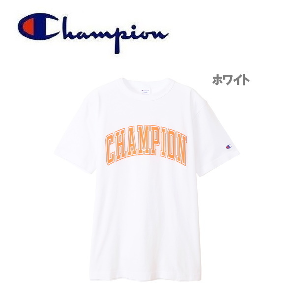 Champion チャンピオン ラバープリントロゴＴシャツ ホワイト XL　C3-T306　メンズ　半袖　アメカジ