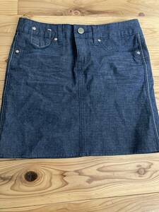 used prompt decision free shipping!gap Denim skirt miniskirt 1969 XXS