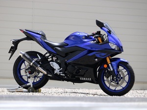 新品 WR’S 2015～2021 YZF-R25/YZF-R3 スリップオン ラウンドタイプ カーボンタイプ BC2255JM ダブルアールズ マフラー