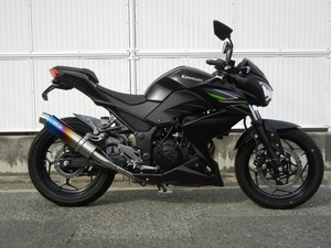 新品 WR’S Z250 ABS 2013 (JBK-ER250C) スリップオン ラウンドタイプ ステンレス/焼き色チタン BK4250JM ダブルアールズ マフラー