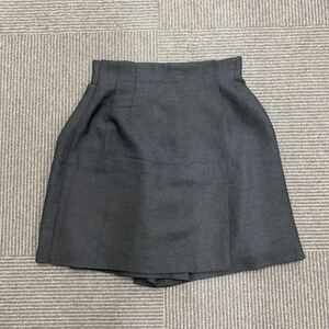  beautiful goods black skirt manner culotte skirt waist 66cm