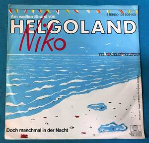 EP●Niko / Am weissen Strand von Helgoland EUオリジナル盤Ariola105 505 ジャーマン・テクノ・ポップ