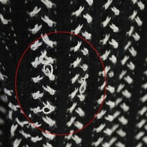 コラージュ ガリャルダガランテ COLLAGE GALLARDAGALANTE ニット セーター 総柄 プルオーバー ウール混 長袖 F 黒 白 /HS レディース_画像4