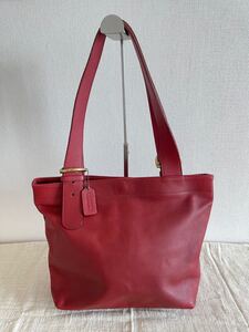 希少 OLD COACH オールドコーチ トートバッグ ハンドバッグ 赤