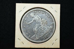 アメリカ 1ドル トレードダラー銀貨 貿易銀 1877