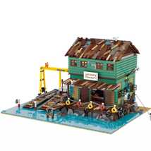 最安値[新作] LEGO互換 LEGO風 クリエイター ボートハウス シップヤード 2621ピース_画像2
