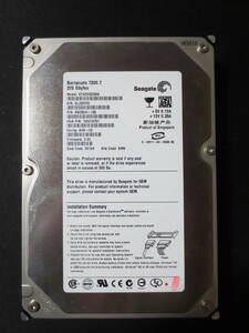 l【中古動作品】Seagate 3.5インチHDD SATA（SerialATA）200GB ST3200822AS