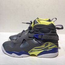 NIKE AIR JORDAN 8 RETRO GS COOLGREY ナイキ エアジョーダン スニーカー 24cm 384853_画像3