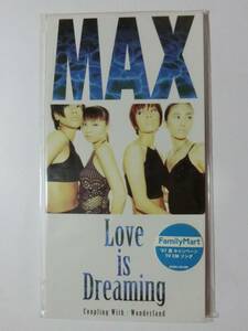 新品　CD　MAX 　「Love is Dreaming」 　★値下げ相談・セット販売希望等あればお気軽にどうぞ★