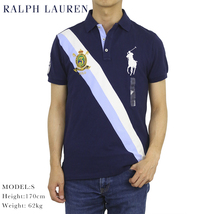 新品 アウトレット 2693 Lサイズ polo ralph lauren ポロ ラルフ ローレン 鹿の子 刺繍 半袖 エンブレム ビッグポニー_画像1