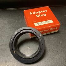 【Adaptor Ring For T-CANON】マウントアダプター キャノン　箱入り　保管品【21/04 STPZ】_画像1