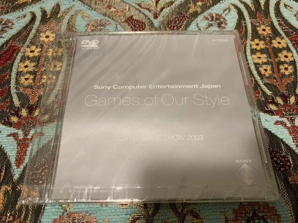 東京ゲームショウ2003 SONYブース配布promotionDVD Sony Computer Entertainment Japan games of our style tokyo game show 2003 未開封