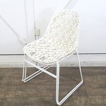 【アウトレット品・２脚セット】クラスヴィッグ Nett Armless Chair ガーデンチェア スタッキングタイプ ホワイト_画像2