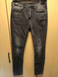 国内正規 Neil Barrett ニールバレット スーパースキニーフィット デニム ウォッシュブラック 黒 29 SUPER SKINNY FIT BDE102 T8809