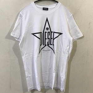 DIESEL ディーゼル プリントtシャツ S ホワイト【代官山k04】