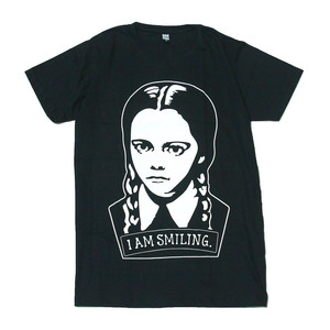 アダムス・ファミリー ウェンズデー ホラー映画 笑わない少女 ストリート系 デザインTシャツ おもしろTシャツ メンズ 半袖★tsr0480-blk-m