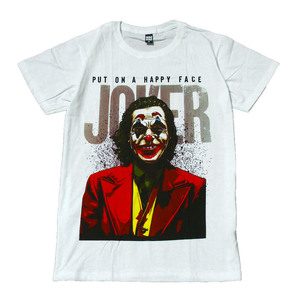 ジョーカー JOKER ホアキンフェニックス ジョーカー誕生 ストリート系 デザインTシャツ おもしろTシャツ メンズ 半袖★tsr0481-wht-l