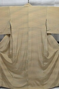  ребенок кимоно девочка натуральный шелк . мелкий рисунок широкий воротник . лен цвет длина 147cm б/у kizg39*..*