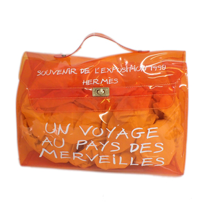 Hermes Vinyl Kelly Handbag Orange TK2478, Bag, bag, Kelly, others