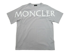 サイズM■新品 本物保証■モンクレール ビッグロゴTシャツ/半袖 TEE/カットソー/メンズ/MONCLER/MAGLIA GIROCOLLO/908/グレー系8C7C5 829H8