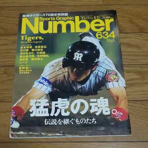 Sports Graphic Number 581 ナンバー　猛虎の魂　平成17年8月25日発行　阪神タイガース　赤星憲広　藤川球児　鳥谷敬