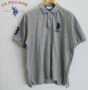 ◆U.S.POLO ASSN.*半袖ポロシャツ*２Lサイズ*メンズ*グレー*大き目サイズ*ユーエスポロアッスン　＃4031