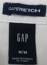 ★GAP*Mサイズ*半袖シャツ*GAP STRETCH*レディース*ギャップ*ホワイト*綿*　＃3805_画像3