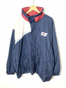 ■CHINTAS DHL Switch 3-сторонняя печать Хранение капюшона Нейлоновая куртка на молнии Бывшая в употреблении одежда American Candy Корпоративный продукт Темно-белый красный XL■