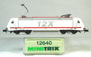 MINITRIX #12640 ＤＢ-ＡＧ（ドイツ鉄道） ＢＲ１２８型電気機関車　１２Ｘ　ホワイト